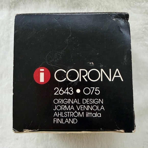 Iittala Finland Crystal Votive Candle Holder Corona Design Jorma Vennola Vintage - Picture 9 of 10